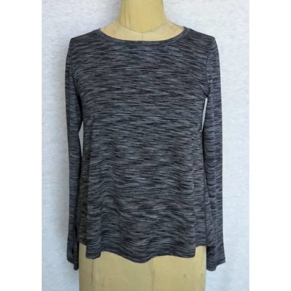 Zyia Ash Split Back Long Sleeve - Charcoal / Black - Picture 2 of 9